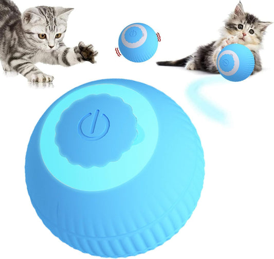 Interactive Cat Toy Ball – Blue