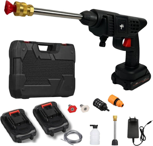 Professional high pressure water gun with two batteries